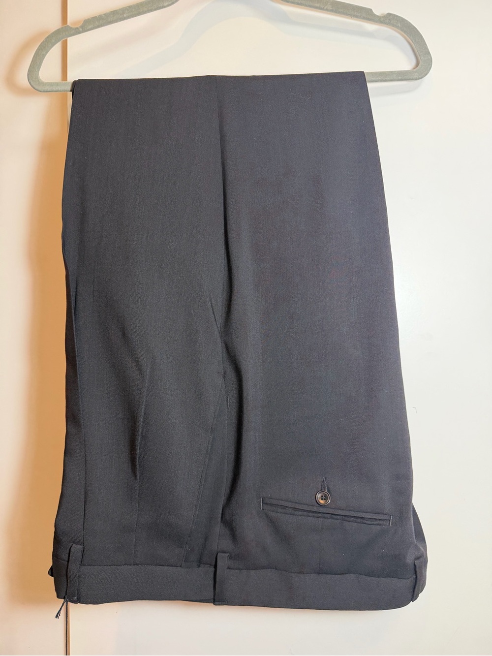 NWT Paul Fredrick Black Dress Pants Brand New waist 37 inseam 29.5